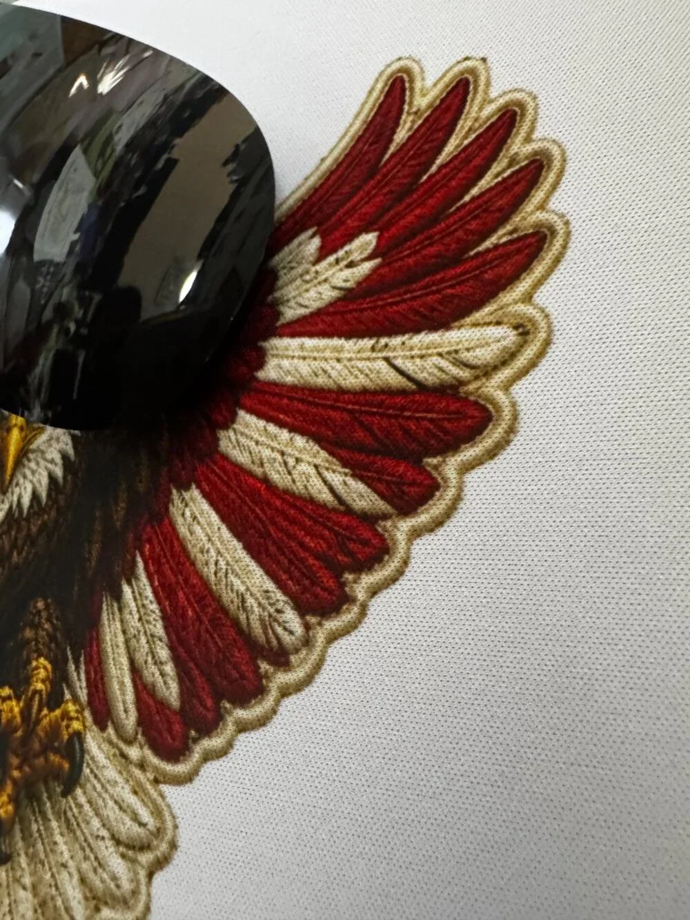 American Bald Eagle Mouse Pad, USA Flag Wings Design